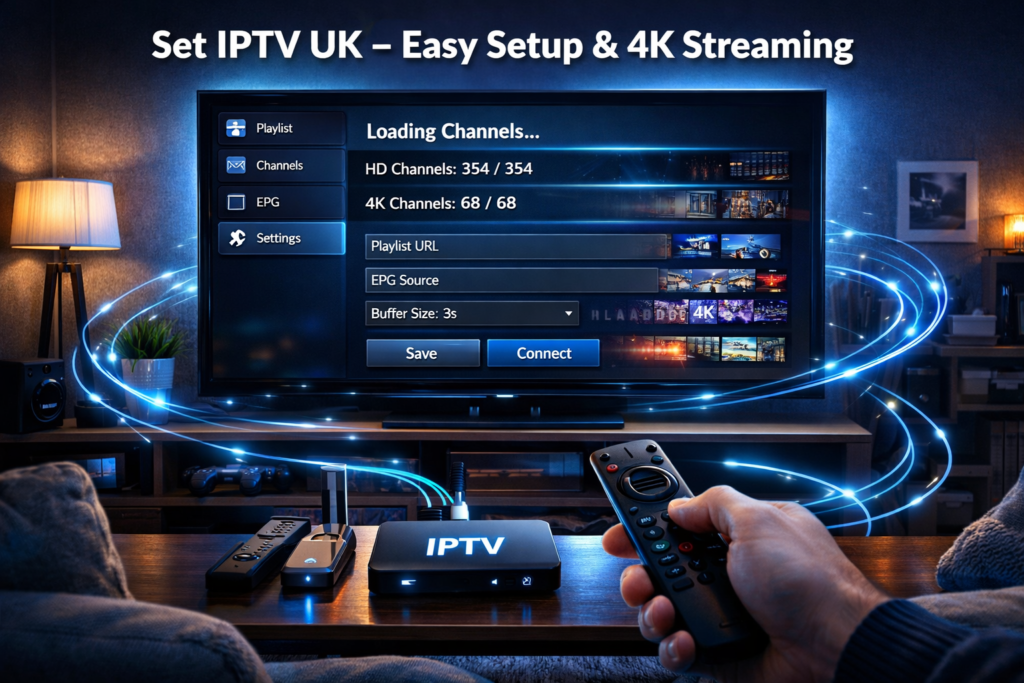 🔥 Set IPTV UK Guide 2026: The Ultimate Setup for Fast, Buffer-Free Streaming